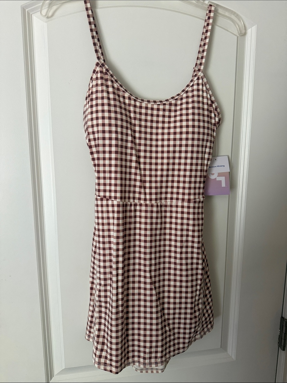 Joy lab Brown & Cream Gingham athletic Dress